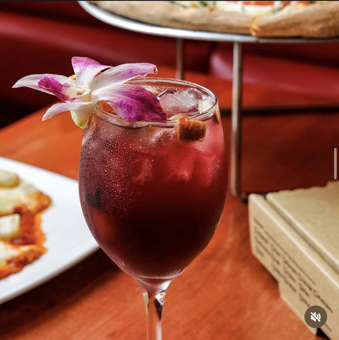 Red sangria cocktail